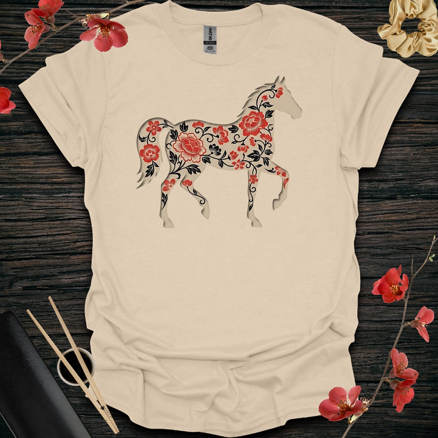 Rose Shadow Horse