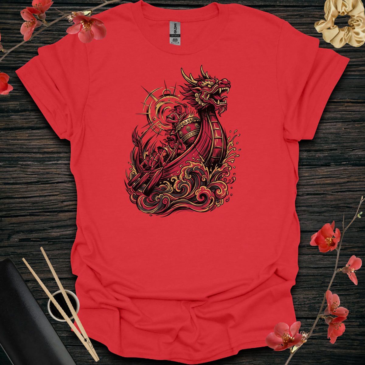 Dragon Warship T-Shirt - Red