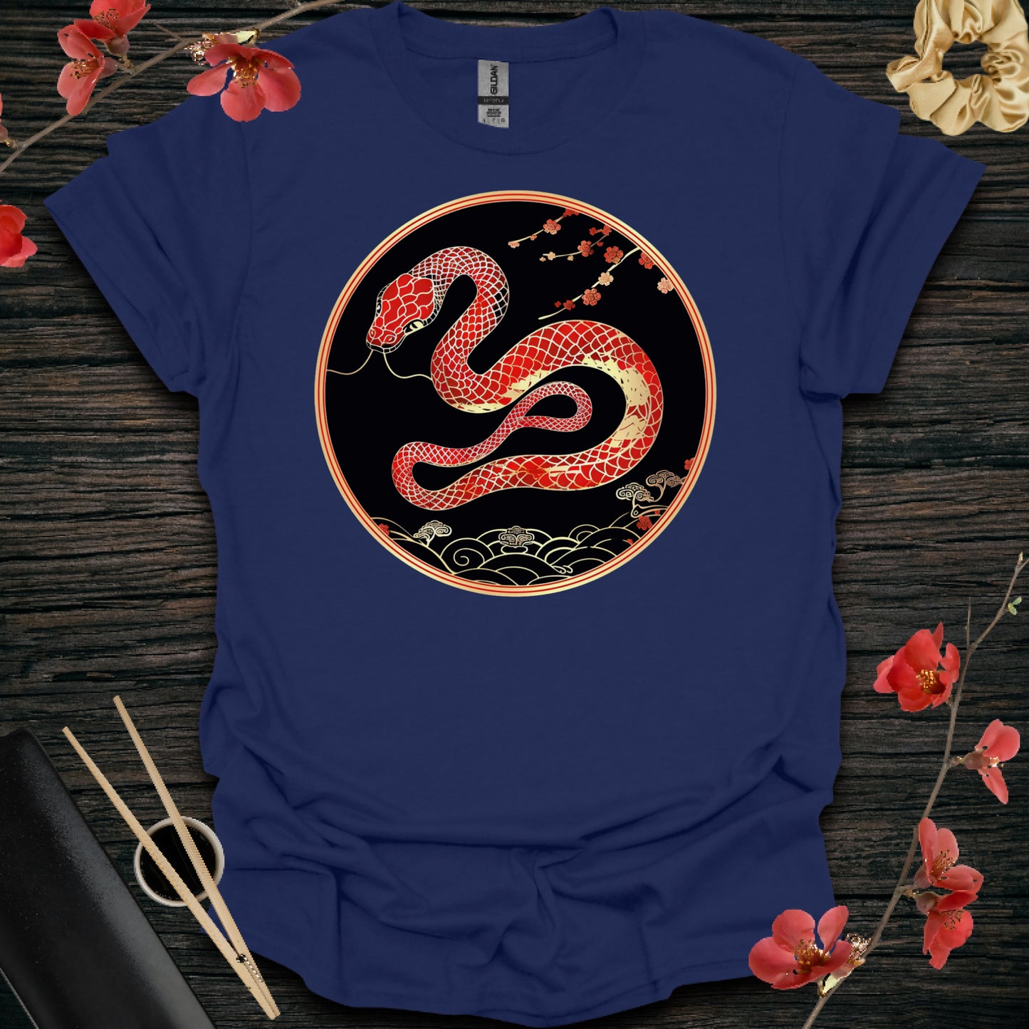 Gold and Red Snake