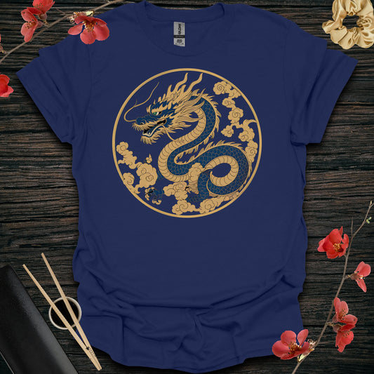 Navy and Gold Dragon