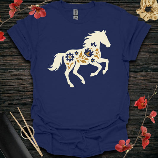 Golden Silhouette Horse