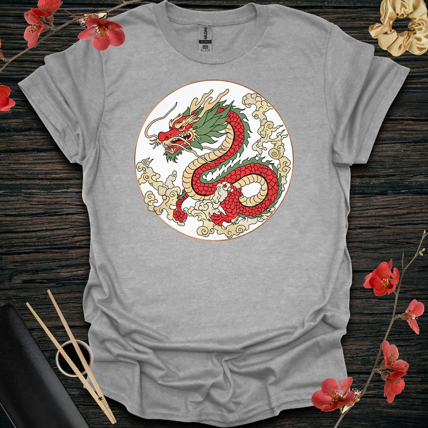 Red and Gold Dawn Dragon
