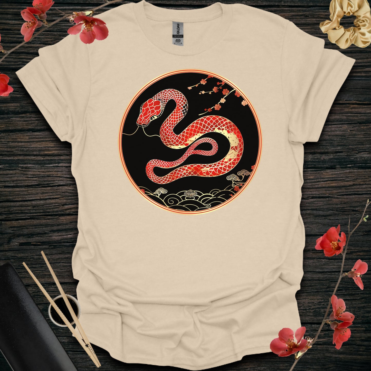 Gold and Red Snake