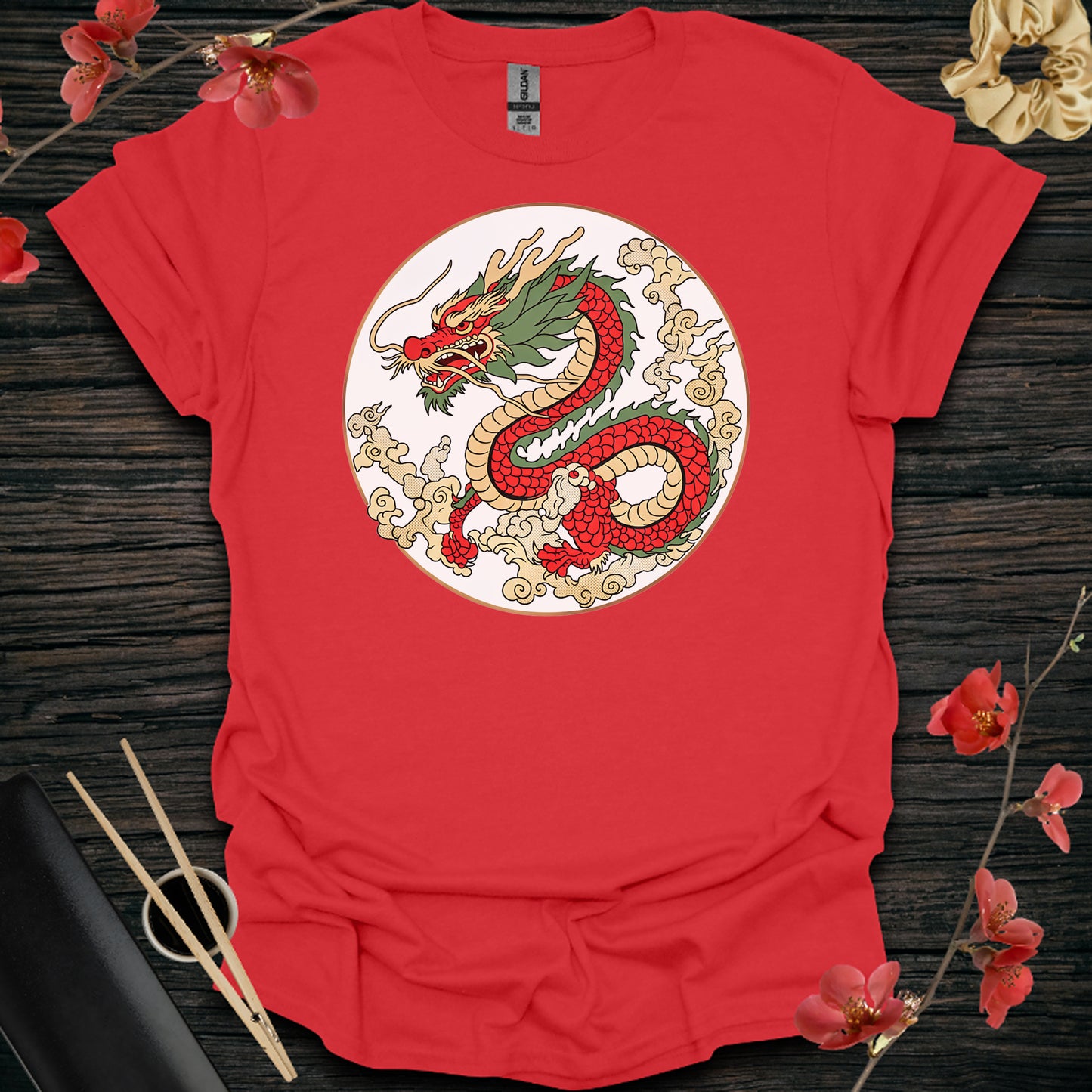 Red and Gold Dawn Dragon