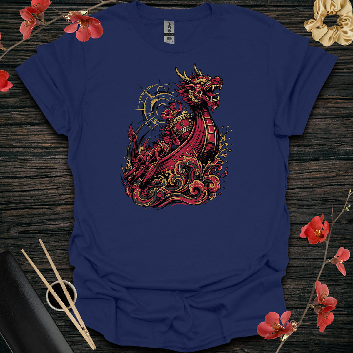 Dragon Warship T-Shirt - Navy