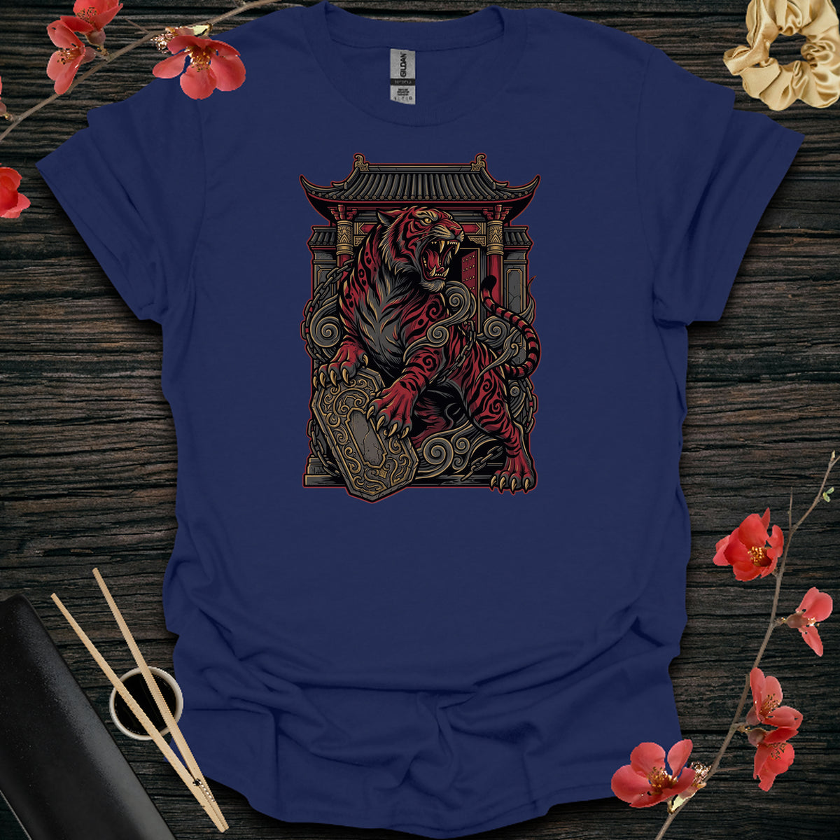 Lunar Tiger Gate Keeper T-Shirt - Navy