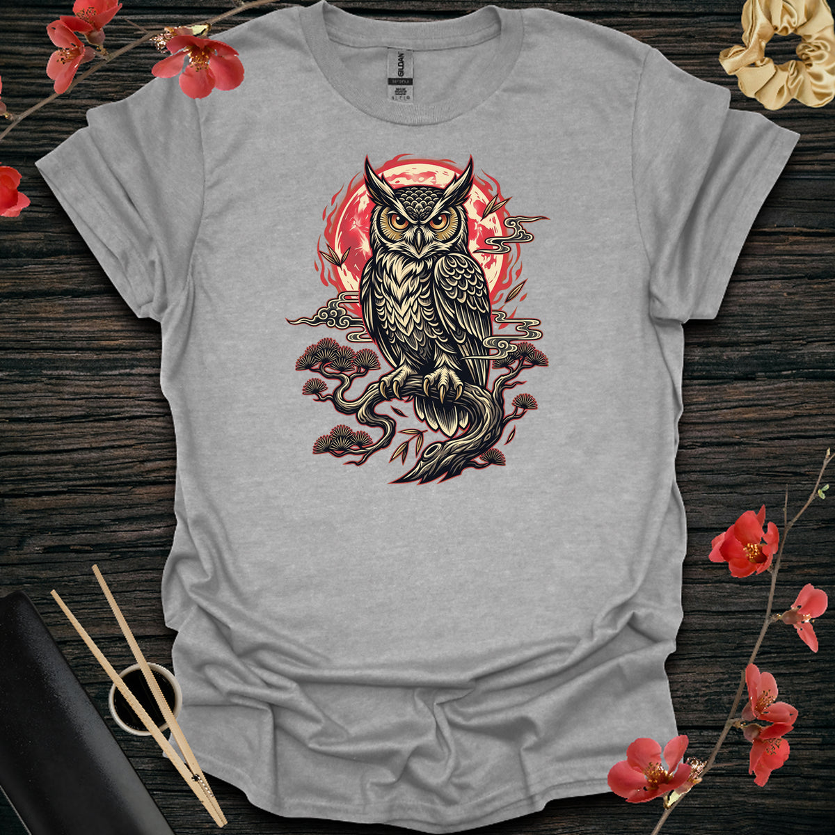Lunar Owl T-Shirt - Sport Grey