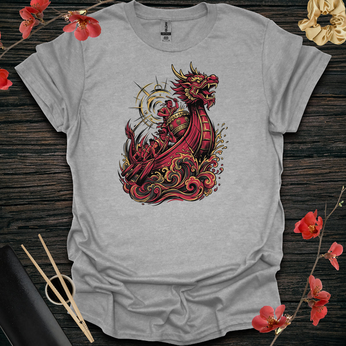 Dragon Warship T-Shirt - Sport Grey
