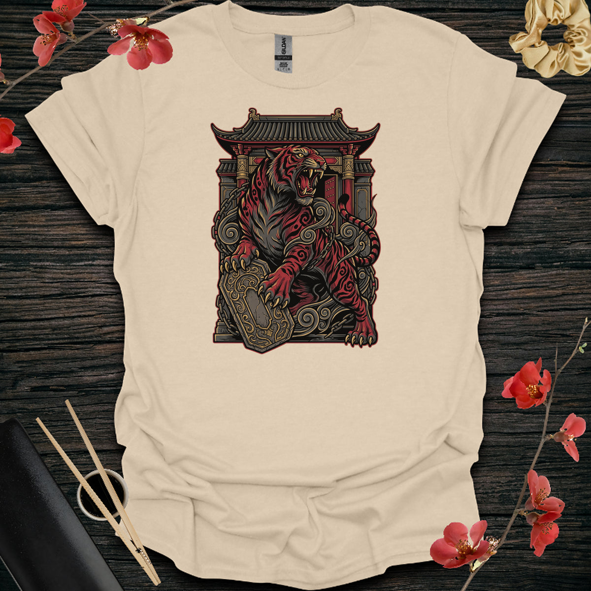 Lunar Tiger Gate Keeper T-Shirt - Sand