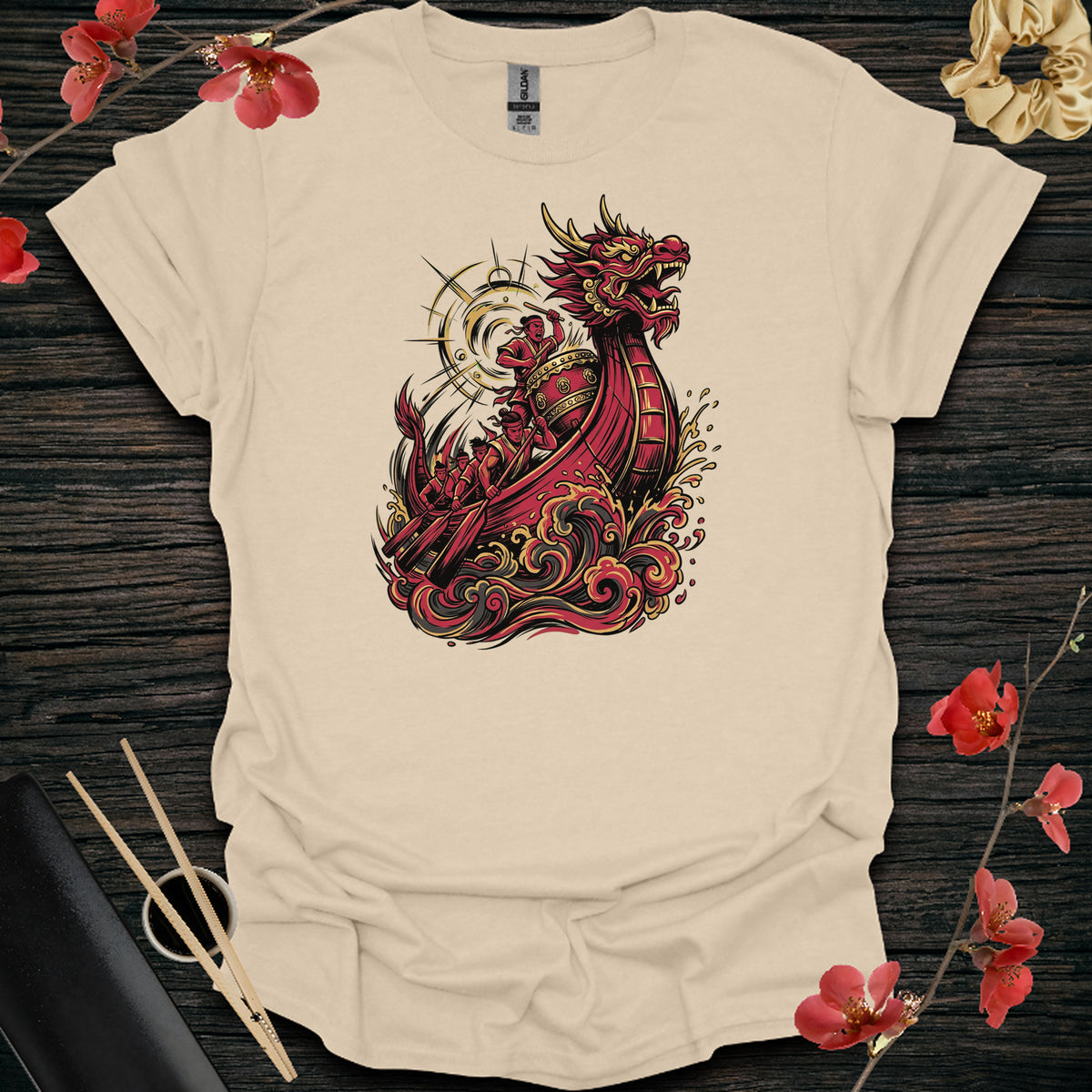 Dragon Warship T-Shirt - Sand