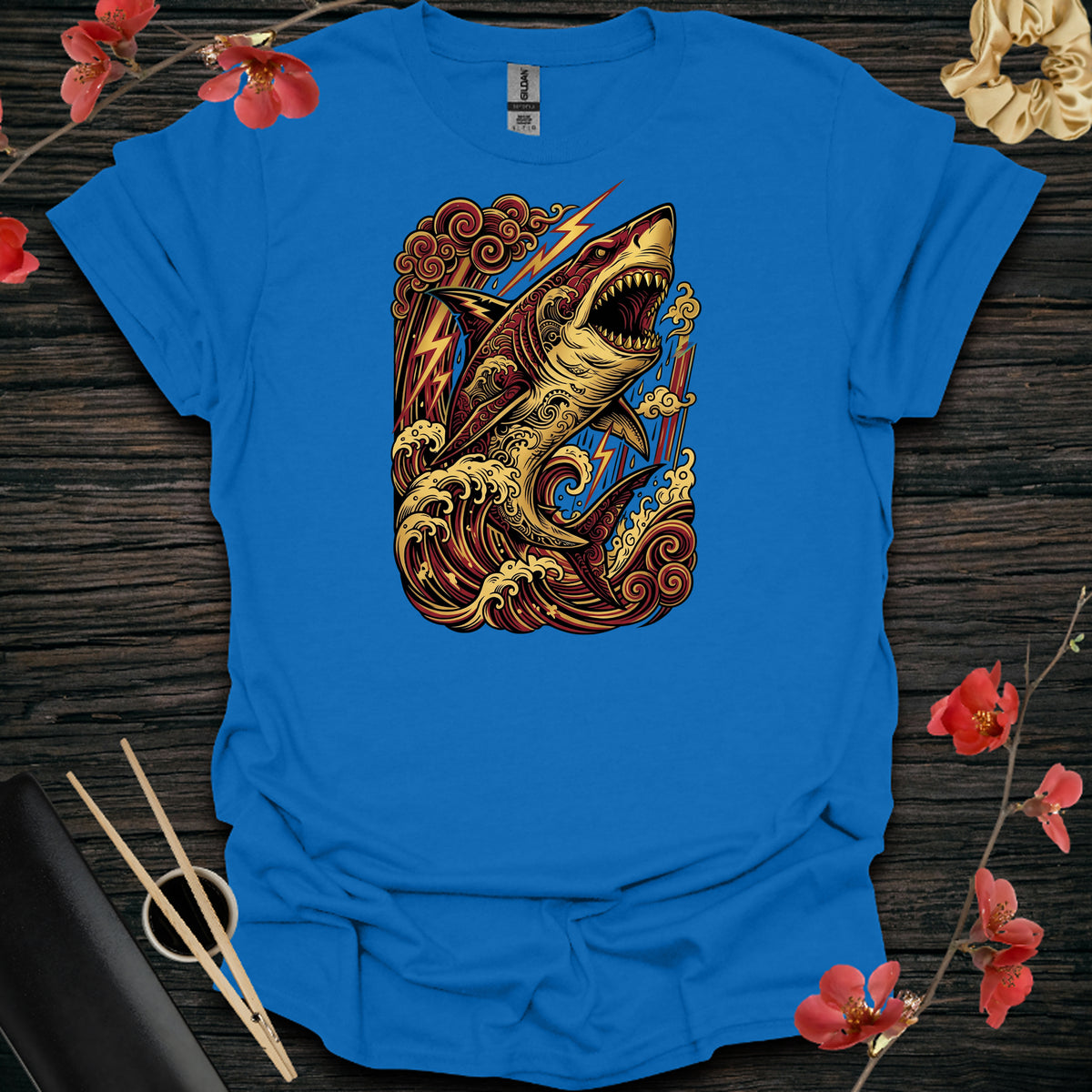 Lunar Storm Shark T-Shirt - Royal