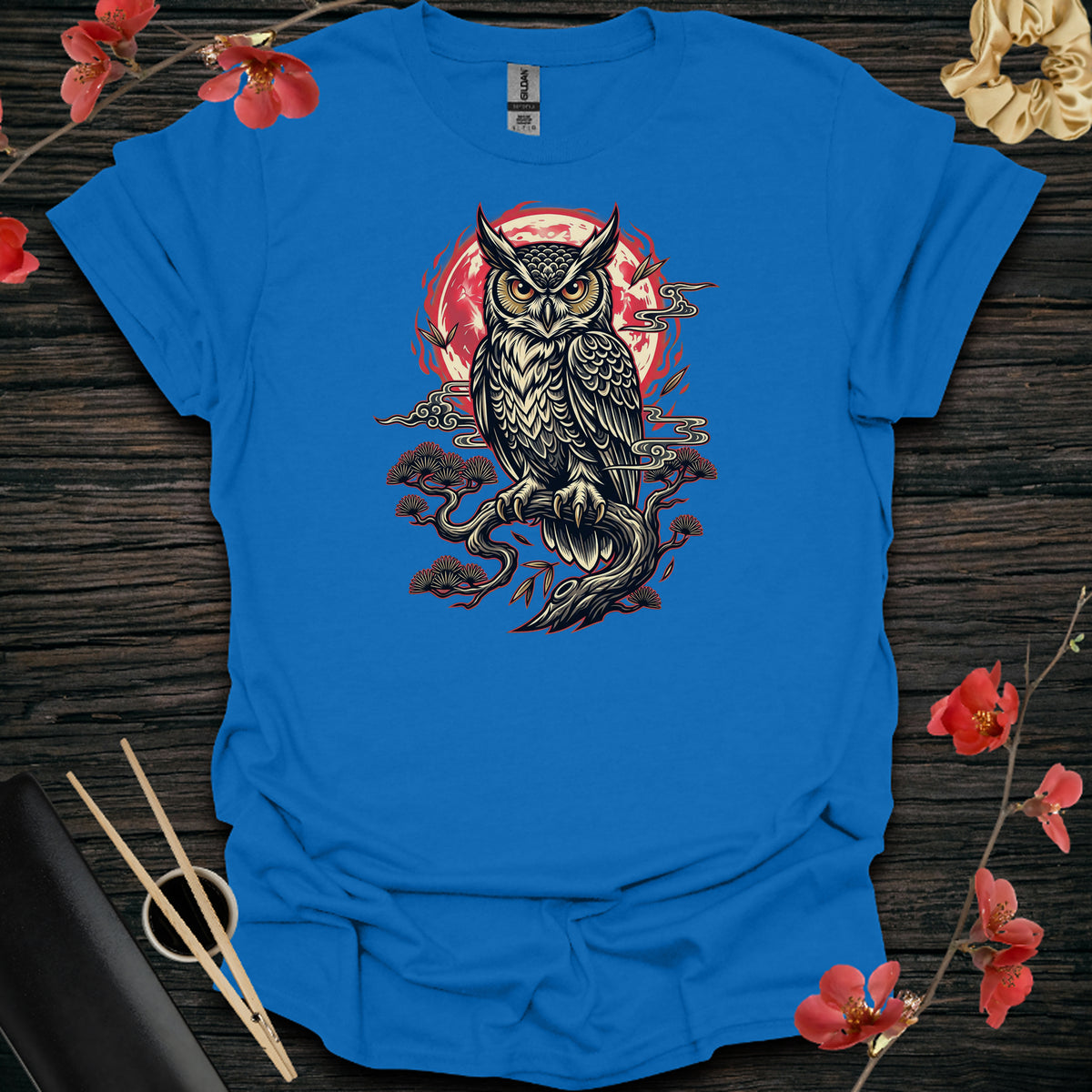 Lunar Owl T-Shirt - Royal