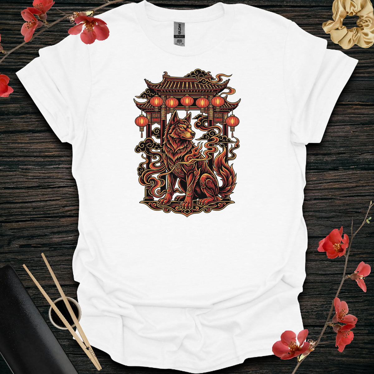 Lunar Guard Dog T-Shirt - White