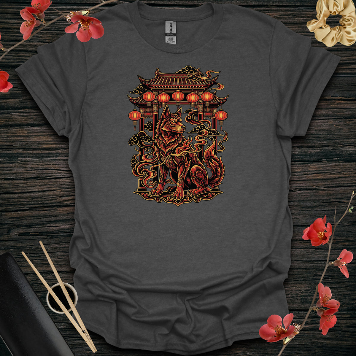 Lunar Guard Dog T-Shirt - Dark Heather